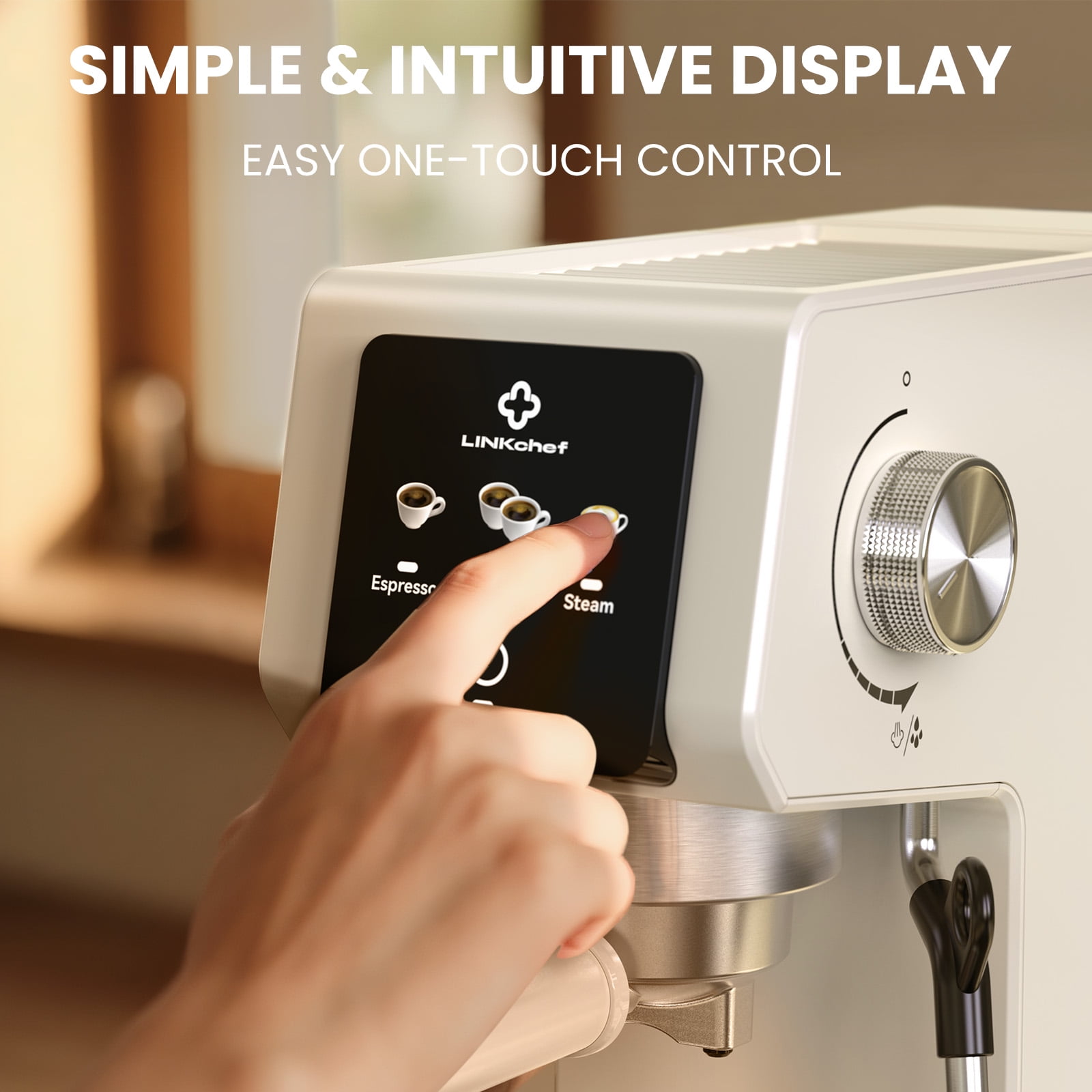 LINKChef Espresso Machine 20 Bar, Professional Espresso Maker with