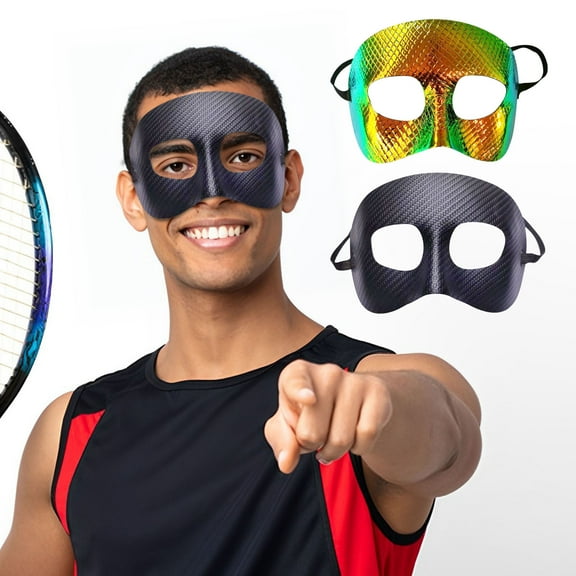 Floleo Halloween Durable Basketball With Padding PVC Shatterproof Face Nose Guard Protective Nose For Broken Nose Girls Impact