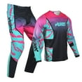 thumbnail image 5 of Willbros Motocross Jersey Pants Combo Mens Women Dirt Bike MX Gear Set Offroad Riding Adult Racewear Blue Pink (Jersey M Pants 32), 5 of 7