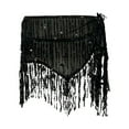 thumbnail image 4 of EDFBUYKRS Female Skirts Plus Size Mini Skirt 3X Sequin Fringe Women's Nightclub Skirt Skirt Stage with Sparkly Sparkly Fashion Skirt, 4 of 4