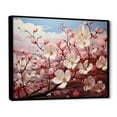 thumbnail image 2 of Designart "Dogwood Dream Pink White painting" Floral Floater Framed Canvas Wall Art, 2 of 7
