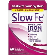 Slow Fe Slow Release Iron Tablets 60 ea (Pack of 6)