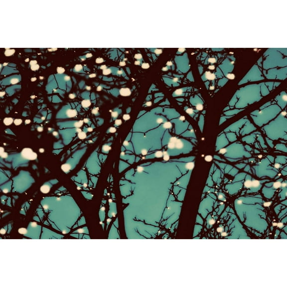 "Night Lights 2" Painting Print on Wrapped Canvas