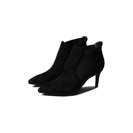

BANDOLINO Womens Black Logo Goring Padded Gallo Pointed Toe Stiletto Heeled Boots 7 M