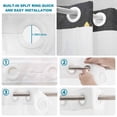 thumbnail image 2 of No Hook Shower Curtain with Built-in Rings - Inspirational Words Sunflower Washable Waterproof Fabric Bathroom Curtains for Hotel,Rentals, Stall 48 X 72 Inch , Farmhouse Vintage Floral, 2 of 8