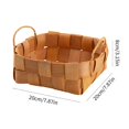 thumbnail image 2 of Small Bamboo Baskets for Organizing, Recycled Paper Rope Storage Basket Container Bins for Shelves Bathroom Cupboards Drawer, Decorative Square Basket Organizer, 2 of 6