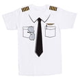 thumbnail image 1 of Luso Aviation T-Shirt Uniforme Pilote Moyen Blanc, 1 of 4