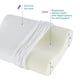 thumbnail image 3 of Almohada de espuma de memoria con contorno y funda de algodón, Blanco, Estándar, 3 of 8