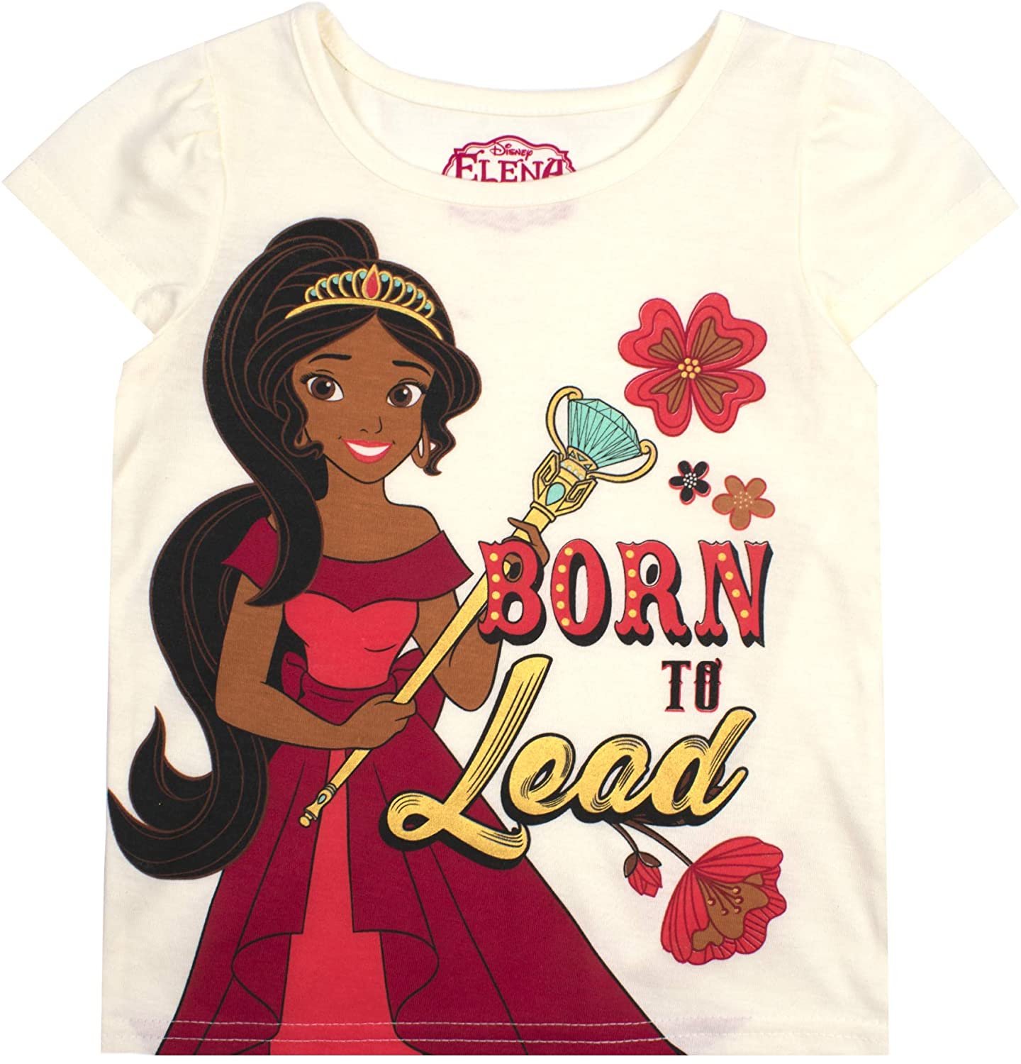 Disney Girls 3-Pack Short Sleeve T-Shirts, Casual Clothing for Toddlers and Kids - Elena of Avalor - image 3 of 4