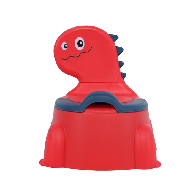 Adorables asientos de entrenamiento para ir al baño para niños, antideslizantes con asa, entrenador de asiento de inodoro para niños y niñas, regalos Rojo