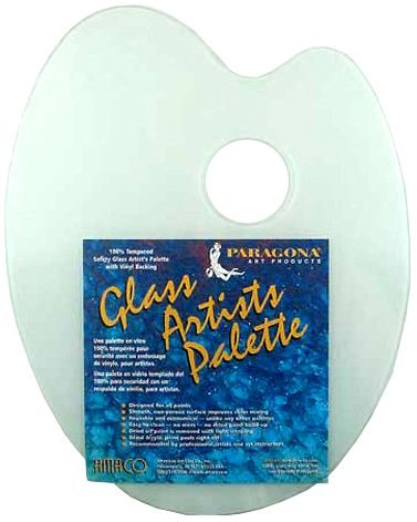 Amaco - Classic Oval Safety Glass Palette - Classic Oval Palette