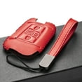 thumbnail image 4 of Vitodeco Genuine Leather Smart Key Fob Case Compatible with Volkswagen Atlas, Jetta, Passat, Arteon, Tiguan, Golf GTI, Golf R 2018 - 2024 (5-Button, Red), 4 of 5