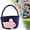 Black, variant on Homesteed Easter Basket Bunny Storage Bin Woven Organizer for Kids Boys Egg Hunt Holiday Nursery Decor Gift Baskets Empty