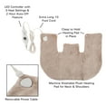 thumbnail image 3 of Bluestone Electric Neck and Shoulder Warmer – Heating Pad with 3 Settings, Auto Shut-Off, Front Clasp, and Detachable Cord (Tan), 3 of 7
