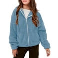 thumbnail image 2 of Jinhomg Boys Girls Fleece Hoodie Jacket Kids Zip Up Sherpa Pullover Sweatshirts Soft Cozy Fuzzy Hooded Winter Coats Outerwear with Pockets, 2 of 6