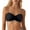 Black, variant on Women's Adjustable Sweetheart Underwire Swimsuit Top Stretch Shirred Ruffled Tie Bikini Separates V-Wire Supportive Comfort
