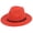Orange, variant on Unisex Woolen Felt Panama Hats Wide Brim Solid Color Fedora Cowboy Hats with Belt Buckle Ladies Fashion Jazz Cap