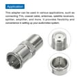 thumbnail image 4 of Quick Coaxial Connector Coax Coupler F Male to F Female Push on Adapter 75 Ohm Waterproof TV, Coaxial Cable 2pcs, 4 of 6