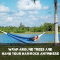 Bliss Hammocks Polyester Hammock Suspension System in Black, Each Strap Holds 300 lbs