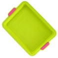 thumbnail image 4 of Moule à Gâteau Carré en Silicone Antiadhésif avec Poignée Épaissie Résistant à Haute Température Vert, 4 of 6