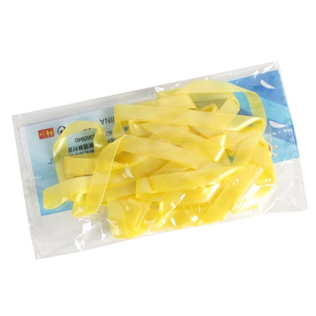 Cuerda de saltar con banda elástica deportiva para niños para hacer ejercicio y jugar - Diversión al aire libre de color amarillo brillante