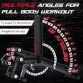 thumbnail image 4 of Keppi 1200LB Weight Bench, Heavy Duty Bench1000 PRO Adjustable Workout Bench Press Set for Home Gym Strength Training, Removable Foot Catch for Incline Flat Decline Sit Up Bench for Full Body Fitness, 4 of 4