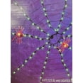 thumbnail image 2 of 4' Green Web Halloween Lights, 100-Count Halloween Decoration, 2 of 2