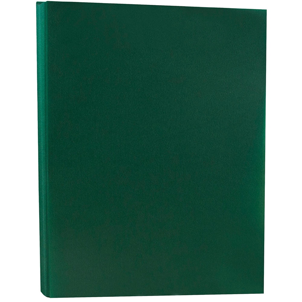 JAM Paper Translucent Vellum Paper, 8 1/2" x 11" 30lb Racing Green, 100/Pack