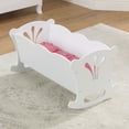 thumbnail image 2 of KidKraft Wooden White Lil' Doll Rocking Cradle for 18-inch Dolls, 2 of 7