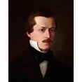 thumbnail image 3 of Andrzej Bronisław Grabowski 20x24 Black Modern Framed Museum Art Print Titled - Portrait of Adolf Poller (1858), 3 of 5