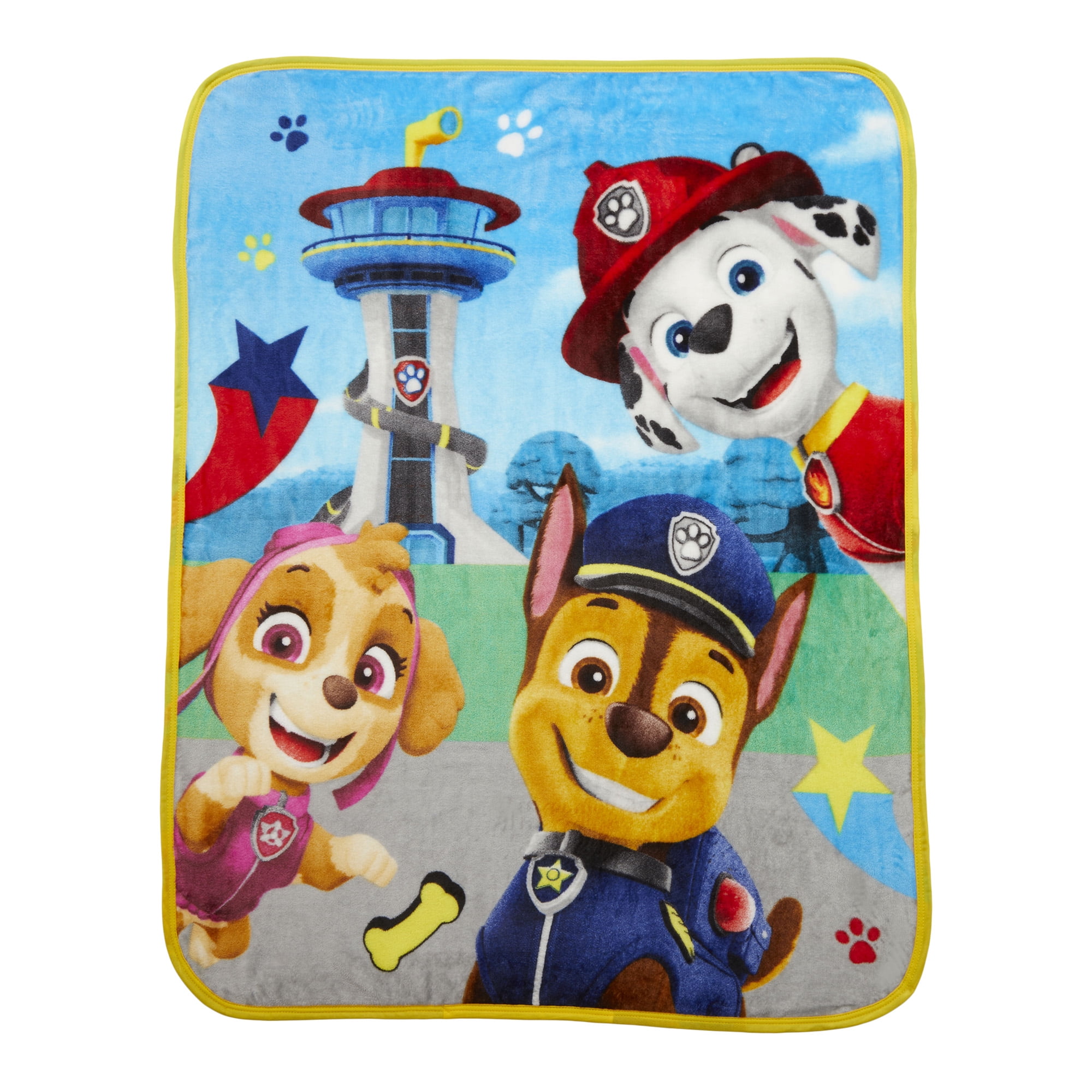 PAW Patrol Kids Silky Soft Plush Throw Blanket, 40 x 50, Blue, Nickelodeon