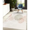 thumbnail image 4 of Abstract Decorative Rug, Modern and Cool Design Surreal Dots Like and Circled Design Art, Quality Carpet for Bedroom Dorm and Living Room, 6 Sizes, Pale Almond, by Ambesonne, 4 of 4