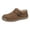 Brown, variant on Women's Leather Loafers Casual Round Toe Lightweight Slip-On Driving Flat Work Walking Shoes