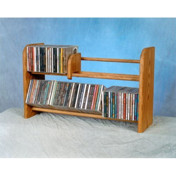 The Wood Shed 201L Long CD Rack Dark