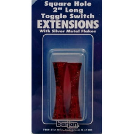 

Barjan 056BP404 Long Square Hole Extension - Red 2 per Card