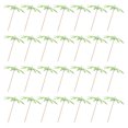 thumbnail image 2 of 50 palillos de cóctel con diseño de paraguas de coco, palillos de frutas portátiles para fiesta, 2 of 7