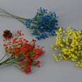 thumbnail image 2 of Nvzi 15pcs Baby Breath Artificial Flowers Baby Breath Flower Artificial Gypsophila Bouquet Real Touch Artificial Flowers for Wedding Flower Arrangement Party Home Decor (Red), 2 of 4