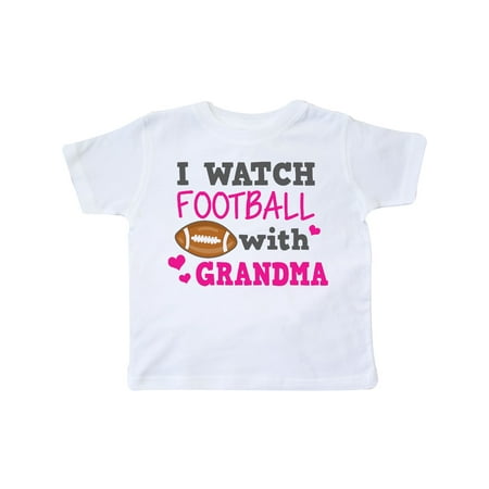

Inktastic I Watch Football with My Grandma Gift Toddler Toddler Girl T-Shirt