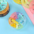 thumbnail image 3 of MasteelfCA 2pcs Pill Box 7 Grids Mini Medicine Box Mini Pill Organizer For Outdoor Travel, 3 of 7
