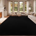 thumbnail image 5 of Black Rug for Living Room, 8x10 Washable Rug for Bedroom with Thickened Memory-Foam, Modern Minimalist Large Carpet Solid Comfy Non Slip Carpet for Kid Room Dining Room Classroom Home Decor, 5 of 7