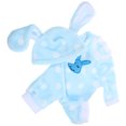 thumbnail image 3 of 1 juego de pijamas de conejo para muñeca, disfraz de conejito, pijama de conejito para muñeca con zapatos., 3 of 8