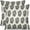 Black Grey Gray, variant on Blue Green Floral Block Print Pillow Covers 18x18 Set of 2 Chinoiserie Flower Leaves Outdoor Decorative Throw Pillows Farmhouse Pillowcases Linen Cushion Case Decor for Home Sofa Couch Bed