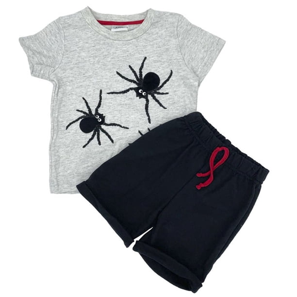 Conjunto Bordado Tarantulas Talla 4 años kiss Playeras y Tops para niñas