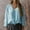 Light Blue plus size boho tops a1, variant on Women Plus Size Fall V Neck Long Sleeve Solid Boho Casual Blouse Dressy Tunic Tops for Curvy Figures Spring Travel Outfits, Light Blue 3XL