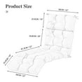 thumbnail image 3 of Outdoor Waterproof Chaise Lounge Chair Cushion 72x22x4.8 Inches Thickened Pool Lounge Chair Cushions Soft Lounge Chair Cushion Spring/Summer Seasonal Replacement for Outdoor Furniture, Silver Grey, 3 of 6