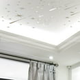thumbnail image 2 of Pegatinas de pared de meteorito 3D Advancent con espejo y película protectora color Dorado, 2 of 6