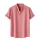 thumbnail image 2 of pstuiky camiseta de hombre, Camisa hawaiana informal de manga corta con cuello alto y botones para hombre camisetas de hombre m, 2 of 9