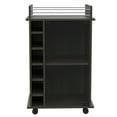 thumbnail image 6 of Dukat Cart, Finish, Two Shelves, Six Winery Storage Slots, Elegant Serving Design, 6 of 9