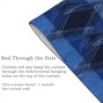 thumbnail image 4 of Door Curtain 34x56in Two Pieces Of Uniform Is Not Easy To Wrinkle The Room Shade And Dustproof For The Wall On The Door Or Window Argyle Plaid Blue_4, 4 of 5