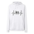 thumbnail image 6 of larppty Womens Cute Preppy Sweatshirts Casual Graphic Hoodies Long Sleeve Hooded Pullover Tops Fall Fashion Clothes (White, S), 6 of 6
